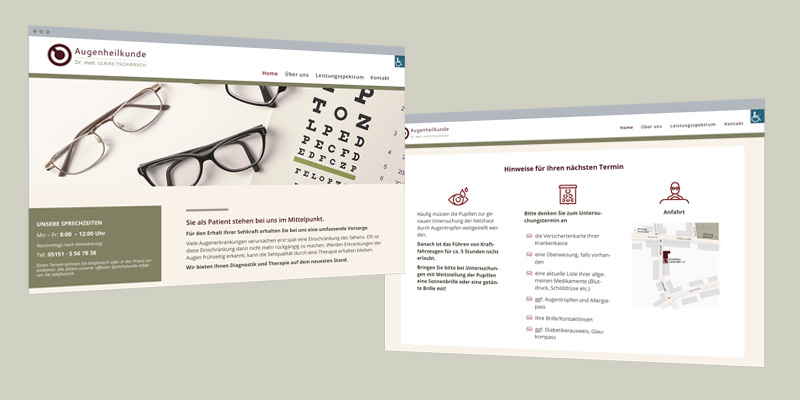 Augenarzt-Praxis – Website