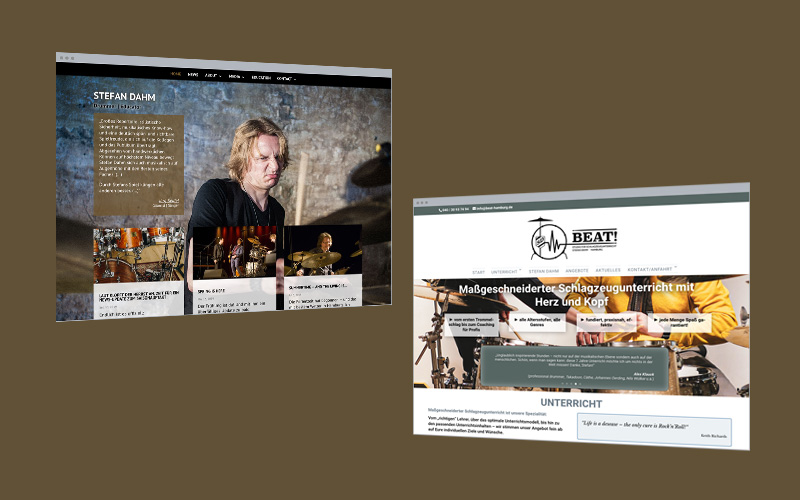 Musiker – Zwei Websites