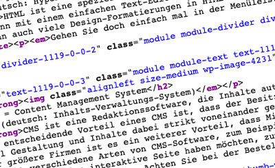 Was ist html? Und CMS?