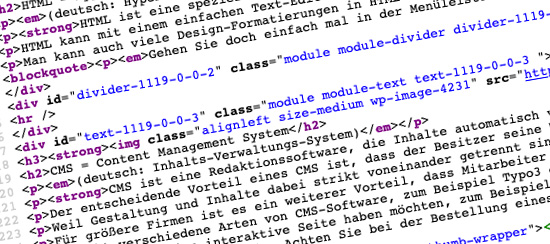 Was ist html? Und CMS?