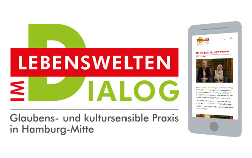 „Lebenswelten im Dialog“ – Logo, Website & Buch